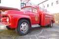 BeypazarÃÂ± GÃÂ¶ynÃÂ¼k old village streets and a very old Ford pickup truck still used as a fire truck