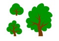 Deciduous tree set