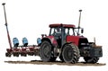 Sowing tractor illustration