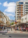 Bezalel Market is commercial complex in the center of Tel Aviv between King George Street, Bethlehem, Tchernichovsky. Royalty Free Stock Photo