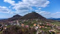 Bezdez castle - aerial photo Royalty Free Stock Photo