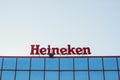 Heineken logo at reseller building Royalty Free Stock Photo