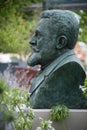 Bronze statue of Jean Jaures, the famous french politician dead in 1914