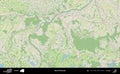 Bezirk Braunau, Austria. Topographic German Royalty Free Stock Photo