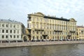 Bezobrazov`s house on the waterfront Fontanka in St. Petersburg