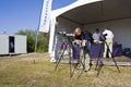 Bezoeker op vogelfestival, Visitor at Bird Festival