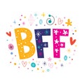 BFF - Best Friends Forever Royalty Free Stock Photo