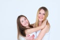 Bff togetherness family loving hug mother girl Royalty Free Stock Photo