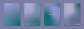 Abstract poster background, blue gradient card template set collection. Minimal cover line art circles in motion. Vector banners