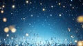 Starry night sky with a gradient of deep blue and lighter hues near the horizon Royalty Free Stock Photo