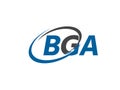 BGA logo, design, vector illustration Royalty Free Stock Photo
