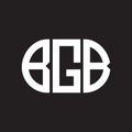 BGB letter logo design on black background. BGB Royalty Free Stock Photo