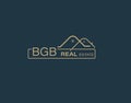 BGB Real Estate and Consultants Logo Design Vectors images. Luxury Real Estate Logo Design Royalty Free Stock Photo