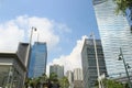 BGC Corporate Buildings in blue sky BGC Fort Bonfacio, Philippines