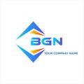 BGN abstract technology logo design on white background. BGN creative