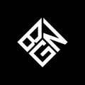 BGN letter logo design on black background. BGN creative initials letter logo concept. BGN letter design
