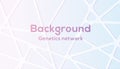 Vector background genetics network in cute color.