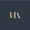 BHA abstract letter logo Royalty Free Stock Photo
