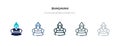 Bhagavan icon in different style vector illustration. two colored and black bhagavan vector icons designed in filled, outline,