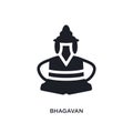 bhagavan isolated icon. simple element illustration from india concept icons. bhagavan editable logo sign symbol design on white