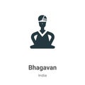 Bhagavan vector icon on white background. Flat vector bhagavan icon symbol sign from modern india collection for mobile concept