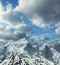 Bhagirathi peak in Himalayan Royalty Free Stock Photo