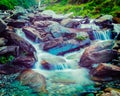 Bhagsu waterfall. Bhagsu, Himachal Pradesh, India Royalty Free Stock Photo