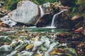 Bhagsu waterfall. Bhagsu, Himachal Pradesh, India Royalty Free Stock Photo