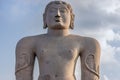 Bhagwan Bahubali chest at Shravanabelagola Jain Tirth in Karnata Royalty Free Stock Photo