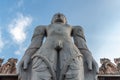 Bhagwan Bahubali statue at Shravanabelagola Jain Tirth in Karnataka, India. Royalty Free Stock Photo