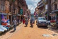 Street in Bhaktapur, ancient Newar city in the Kathmandu Valley.