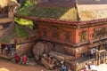 Street in Bhaktapur, ancient Newar city in Nepal