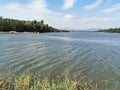 Bharathapuzha river view from mayannur kadavu, Ottappalam,Keara,India Royalty Free Stock Photo