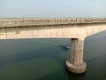 In Bharuch yamuna river cable bridgein india Royalty Free Stock Photo