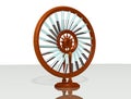 Bhaskara`s wheel. Perpetual motion machine. Perpetuum mobile. Physics.