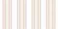 Bheet fabric lines vector, nostalgia stripe background vertical. Dowel seamless texture pattern textile in white and light colors Royalty Free Stock Photo