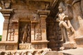 Bhikshatana-murti and dwarapala, southern niche of the central shrine, Brihadisvara Temple, Gangaikondacholapuram, Tamil Nadu