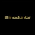 Bhimashankar lord Shiva jyotirlinga typography in golden color. Bhimashankar lettering