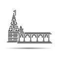 Bhimashankar Temple illustration vector icon