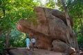 Bhimbetka rock shelters - An archaeological site in central India at Bhojpur Raisen in Madhya Pradesh.