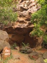 One of about 750 rock shelter caves at Bhimbetka, Madhya Pradesh, India