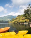 Bhimtal Lake near Nainital in Uttarakhand India Royalty Free Stock Photo