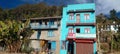 Bhojpur, Nepal, 12 January , 2023 , Nepal cityscape and blue sky