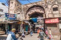BHOPAL, INDIA - FEBRUARY 5, 2017: Ancient gate in the center of Bhopal, Madhya Pradesh state, Ind