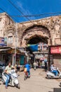 BHOPAL, INDIA - FEBRUARY 5, 2017: Ancient gate in the center of Bhopal, Madhya Pradesh state, Ind