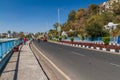 BHOPAL, INDIA - FEBRUARY 5, 2017: VIP Road along the Upper Lake in Bhopal, Madhya Pradesh state, Ind