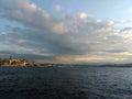 Bhosphorus istanbul, spring, sunset Royalty Free Stock Photo