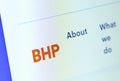 BHP mining company logo