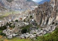 Bhraka or Braga gompa and village Royalty Free Stock Photo