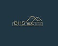 BHS Real Estate and Consultants Logo Design Vectors images. Luxury Real Estate Logo Design Royalty Free Stock Photo